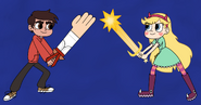 Marco Diaz's Karate Chop Magisword and Star Butterfly's Shooting Star Magisword