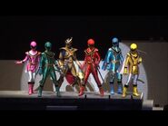 Super Mega Rangers as Mystic Rangers