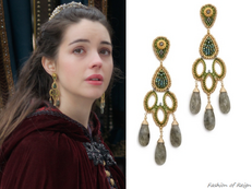 Miguel Ases Embellished Drop Earrings