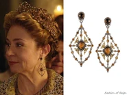 Konstantino Silver & 18 Karat Gold Kite Chandelier Earrings.