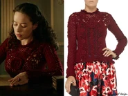 Oscar de la Renta Open-Knit Cashmere Sweater.