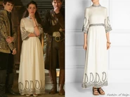 Vilshenko Monika Embroidered Silk Maxi Dress.