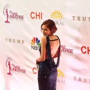 One of the first ones to walk the Miss Universe red carpet, Miss USA 2011 @AlyssCampanella