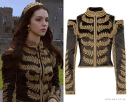 Alexander McQueen Gold Embroidered Silk-Satin Cropped Jacket