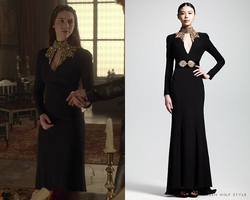 Alexander mcqueen embroidered dress cheap