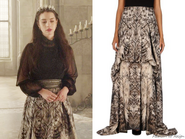 Roberto Cavalli Printed Monochrome Skirt.