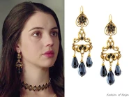 Jose & Maria Barrera Crystal Drop Chandelier Earrings.