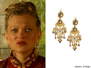 Jose & Maria Barrera Filigree Chandelier Drop Earrings.