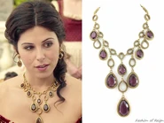 Vintage Goldette Crystal Bib Necklace