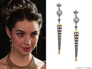 Azaara Pavé Spike Drop Earrings.