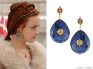 Stephen Dweck Dumortierite & Bronze Earrings.