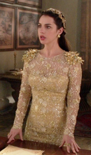 Georges Mak Lily Gold Embroidered Gown.