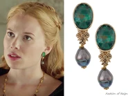 Stephen Dweck Malachite & Crystal Quartz Pearl Drops