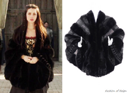 Giuliana Teso Black Fur Cape.