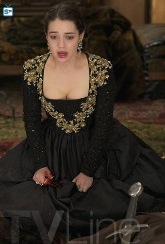 reign mary black dress