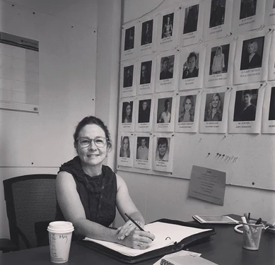 Megan directing Love & Death