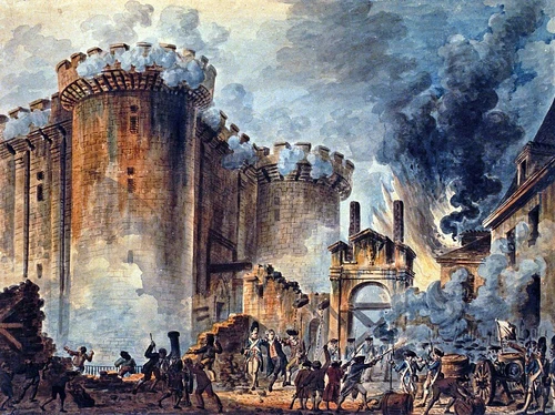 The storming of the Bastille took place on July 14, 1789
