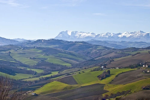 Appennine landscape in Marche