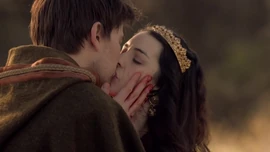 Mary and Bash kiss