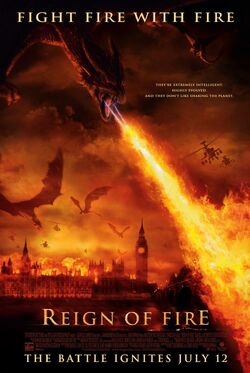 Theatrical poster for "Reign of Fire".