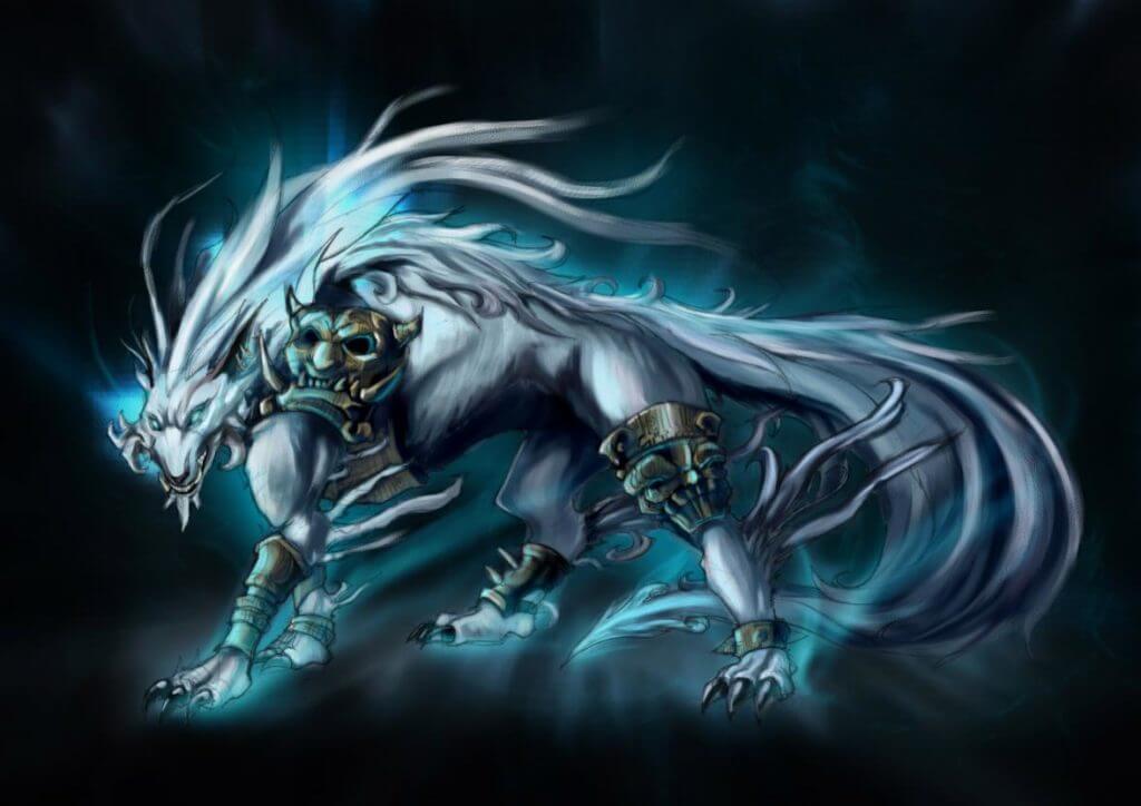 animes demons dragon wolf