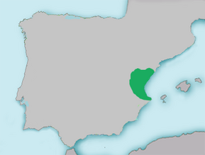 Mapa Barbus guiraonisgdfjgykdx
