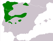 240px-Rana iberica range Map