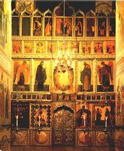 Iconostasis in Moscow