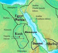 Egypt and the surrounding area in 400 BCE.