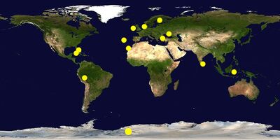 Location hypothesis of Atlantis - Worldwide