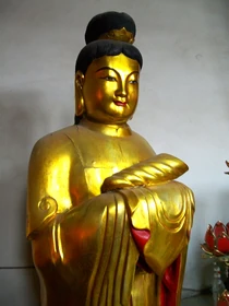 Statuette of Long Nu as a bodhisattva.