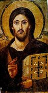 The oldest known icon of Christ Pantocrator, encaustic on panel