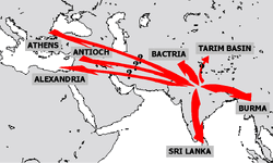 Buddhist  at the time of emperor  (260–218 BCE).