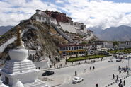 Lhasa's Potala Palace, today a UNESCO world heritage site, pictured in 2006