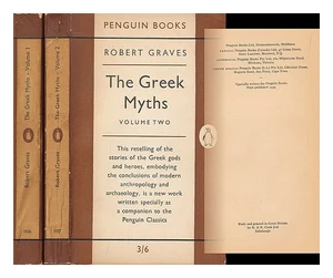 Original two volume edition of The Greek Myths, published by Penguin Books in 1955.