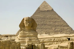 The Great  and a  at the Giza Necroplois.