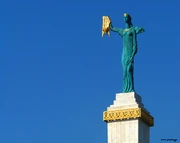 Medea statue holding the Golden Fleece in the center of Batumi (one of the major cities of ), .