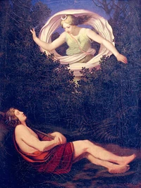 Selene and Endymion, 1832 oil painting by Moritz von Schwind.