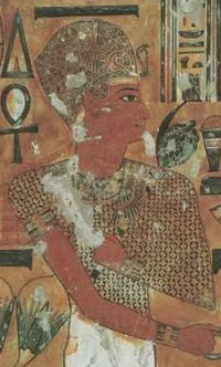 Image of Amenhotep I from his funerary cult.