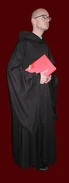 The habit of the Benedictines is black (the style varies depending upon the monastery).