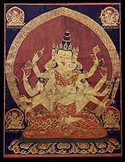17th century Central Tibeten thanka of Guhyasamaja Akshobhyavajra, Rubin Museum of Art