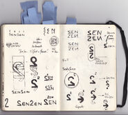Antoine's sketches of the Sensen cap