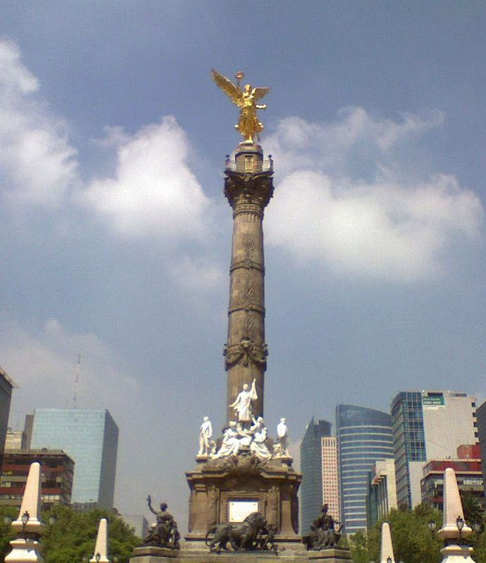 Angel de la Independencia de la Ciudad de Mexico vector de Stock