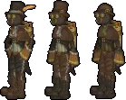 (From left to right) a Rook Commander, a Second Class Rook, and a Third Class Rook.