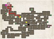 Make your way to the highlighted room to find the disturbance in the factory.