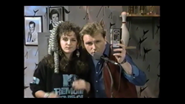 Colin holding a Zenith Remote Controller and Marisol wearing a sweatshirt.