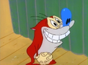 Stimpy meets his hero