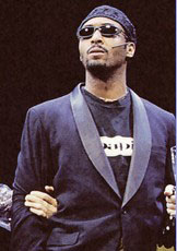 Jesse L. Martin as Collins in the 1996 Broadway version of Rent