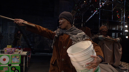 Telly as the Squeegee Man in the 2008 Final performance of Rent