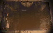 A painting of a Shadow Child with its arms extended ready to throw the artist.